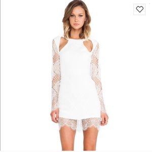 White for loves and lemons lace dress